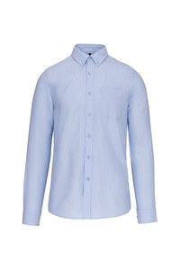 Kariban K516 - CAMISA DE MANGA LARGA LAVADA OXFORD PARA HOMBRE Oxford Blue