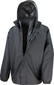 Result R215X - 3 en 1 chaqueta con acolchado para el cuerpo Black/Black