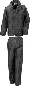 Result R225X - Traje de lluvia central Black/Black