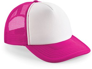 Beechfield B645 - Gorra Trucker Vintage Fuchsia / White