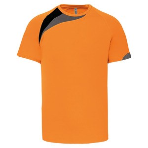 Proact PA436 - CAMISETA DEPORTIVA DE MANGA CORTA Orange / Black / Storm Grey