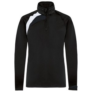 ProAct PA329 - SUDADERA DE ENTRENAMIENTO 1/4 CREMALLERA PARA NIÑO Black / White / Storm Grey