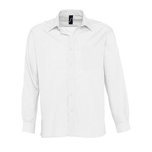 SOL'S 16040 - Baltimore Camisa Hombre Popelín Manga Larga Blanco