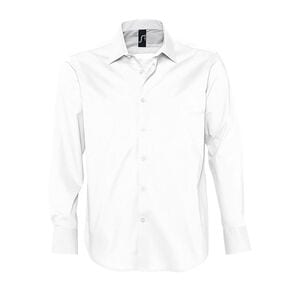 SOL'S 17000 - Brighton Camisa Hombre Strech Manga Larga Blanco