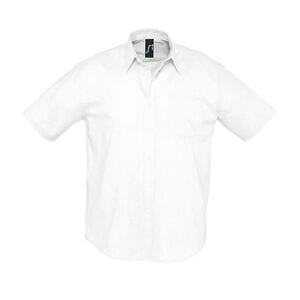 SOL'S 16010 - Brisbane Camisa Oxford Hombre Manga Corta Blanco