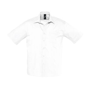 SOL'S 16050 - Bristol Camisa Popelín Hombre Manga Corta Blanco