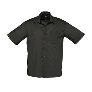 SOL'S 16050 - Bristol Camisa Popelín Hombre Manga Corta Negro