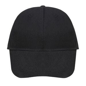 SOL'S 88100 - Buffalo Gorra 6 Paneles Negro