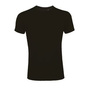 SOL'S 00580 - Imperial FIT Camiseta Ajustada Hombre Cuello Redondo Negro profundo