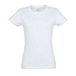 SOL'S 11502 - Imperial WOMEN Camiseta Mujer Cuello Redondo Blanc chiné