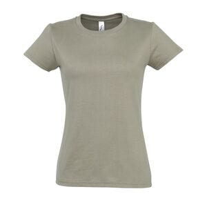 SOL'S 11502 - Imperial WOMEN Camiseta Mujer Cuello Redondo Caqui