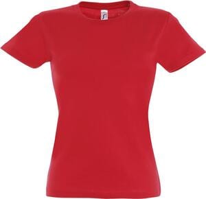 SOL'S 11502 - Imperial WOMEN Camiseta Mujer Cuello Redondo Rojo