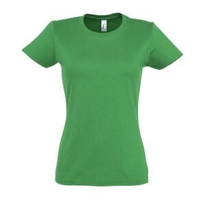 SOL'S 11502 - Imperial WOMEN Camiseta Mujer Cuello Redondo Verde pradera