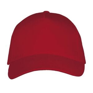 SOL'S 00594 - LONG BEACH Gorra 5 Paneles Rojo