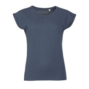 SOL'S 01406 - MELBA Camiseta Mujer Cuello Redondo Denim