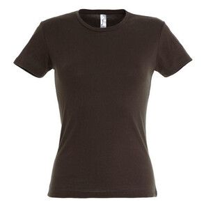 SOL'S 11386 - MISS Camiseta Mujer Chocolate