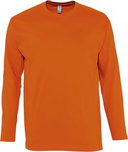 SOL'S 11420 - MONARCH Camiseta Hombre Cuello Redondo Manga Larga Naranja