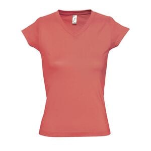 SOL'S 11388 - MOON Camiseta Mujer Cuello Pico Corail