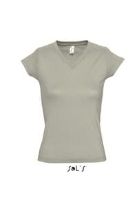 SOL'S 11388 - MOON Camiseta Mujer Cuello Pico Caqui