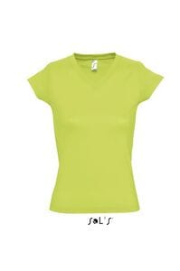 SOL'S 11388 - MOON Camiseta Mujer Cuello Pico Verde manzana