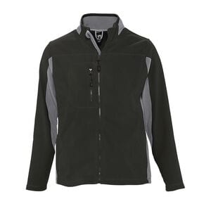 SOL'S 55500 - NORDIC Chaqueta Polar Hombre Bicolor Con Cremallera Negro