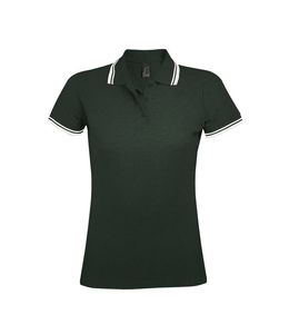 SOL'S 00578 - PASADENA WOMEN Polo Mujer Verde bosque / Blanco