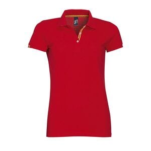 SOL'S 01407 - PATRIOT WOMEN Polo Mujer Manga Corta Rojo