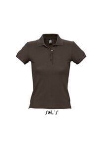 SOL'S 11310 - PEOPLE Polo Piqué Mujer Chocolate