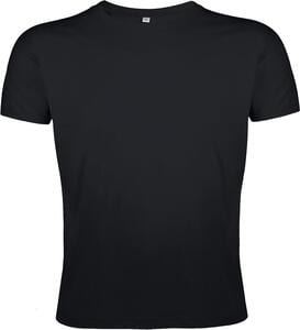 SOL'S 00553 - REGENT FIT Camiseta Ajustada Hombre Cuello Redondo Negro profundo