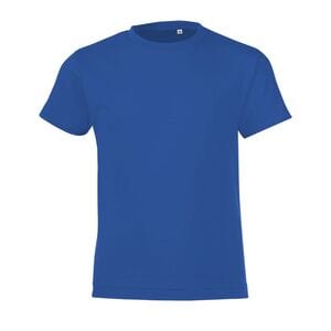 SOL'S 01183 - REGENT FIT KIDS Camiseta Niños Cuello Redondo Real Azul