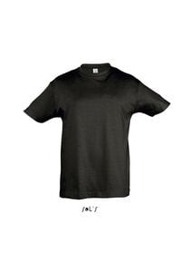 SOL'S 11970 - REGENT KIDS Camiseta Niño Cuello Redondo Negro profundo