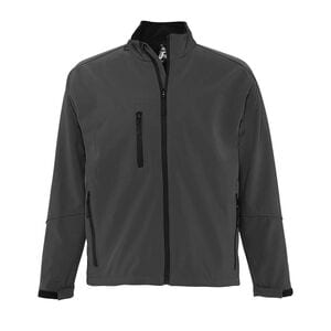 SOL'S 46600 - RELAX Chaqueta De Hombre Con Cremallera Softshell Antracita