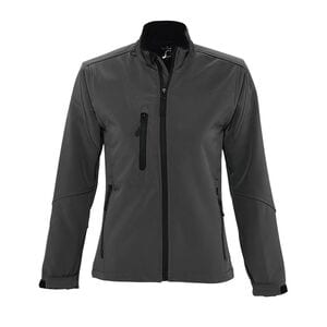 SOL'S 46800 - ROXY Chaqueta Softshell De Mujer Con Cremallera Antracita