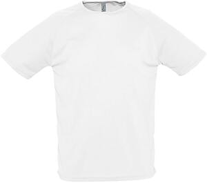 SOL'S 11939 - SPORTY Camiseta Hombre Manga Raglán Blanco