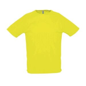 SOL'S 11939 - SPORTY Camiseta Hombre Manga Raglán Amarillo Neón