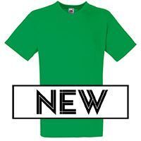 Fruit of the Loom SS034 - Camiseta Valueweight de cuello en V Kelly Verde