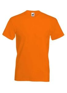 Fruit of the Loom SS034 - Camiseta Valueweight de cuello en V Naranja