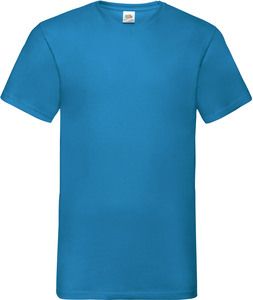 Fruit of the Loom SC22V - Camiseta Valueweight Con Cuello En V (61-066-0) Azur Blue