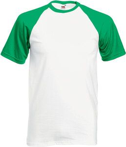 Fruit of the Loom SC61026 - Camiseta Baseball En Manga Corta (61-026-0)