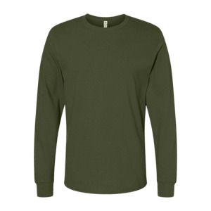 Fruit of the Loom SC4 - Sudadera de algodón de manga larga para hombre Classic Olive