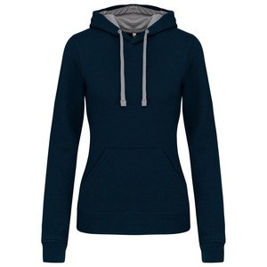 Kariban K465 - Sudadera con capucha contrastada para mujer