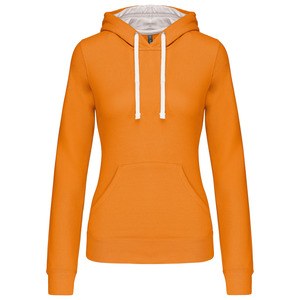 Kariban K465 - Sudadera con capucha contrastada para mujer