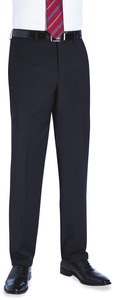 Brook Taverner BT8387 - Pantalón delantero plano de avalino Negro