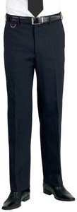 Brook Taverner BT8648 - Pantalón delantero plano de Marte Negro