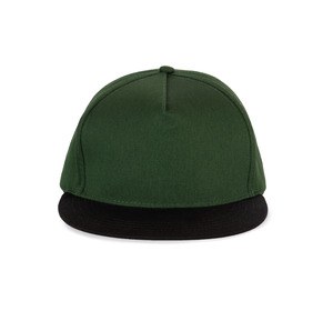 K-up KP139 - GORRA SNAPBACK - 5 PANELES Forest Green/ Black