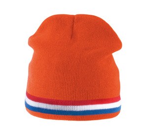 K-up KP515 - GORRO CON TIRA BICOLOR CONTRASTADA Orange / Red / White / Cobalt Blue