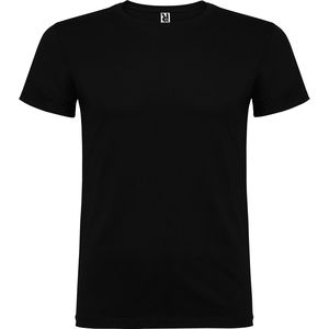 Roly CA6554 - BEAGLE Camiseta de manga corta de cuello redondo doble con elastano Negro