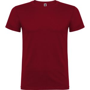 Roly CA6554 - BEAGLE Camiseta de manga corta de cuello redondo doble con elastano Garnet