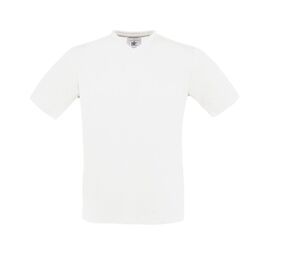 B&C BC163 - Camiseta Hombre Cuello V 100% Algodón Blanco