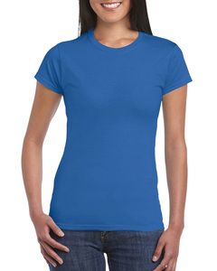Gildan GN641 - Camiseta de manga corta para mujer Softstyle Real Azul